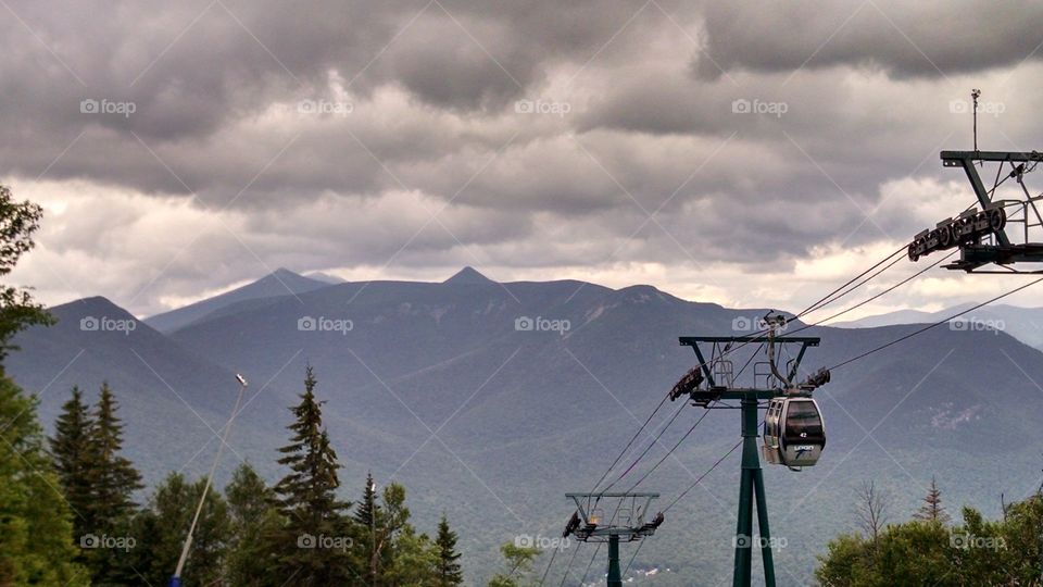 loon view. top of loon mountain, NH