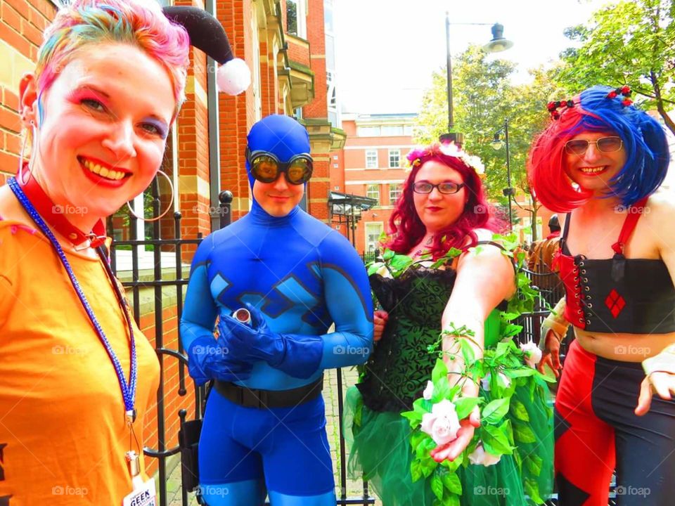 Having fun at Leeds comic con