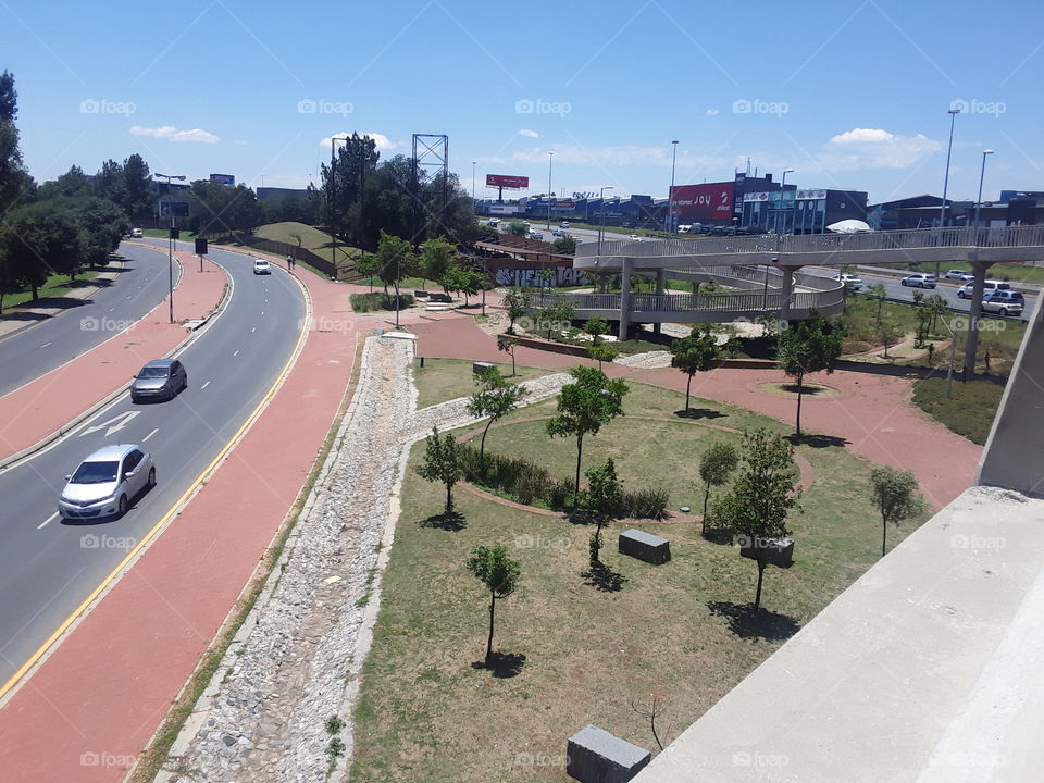 A park view near Sandton city.