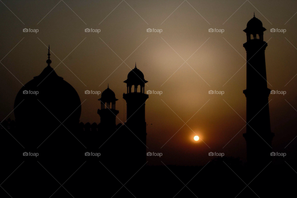 sunset mosque muslim islam by paulcowell