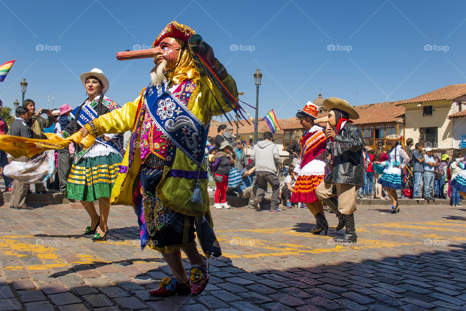 Parade in Cusco, Peru