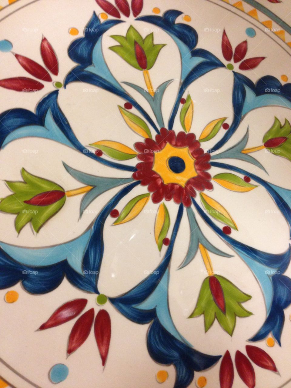 Flower dish plate