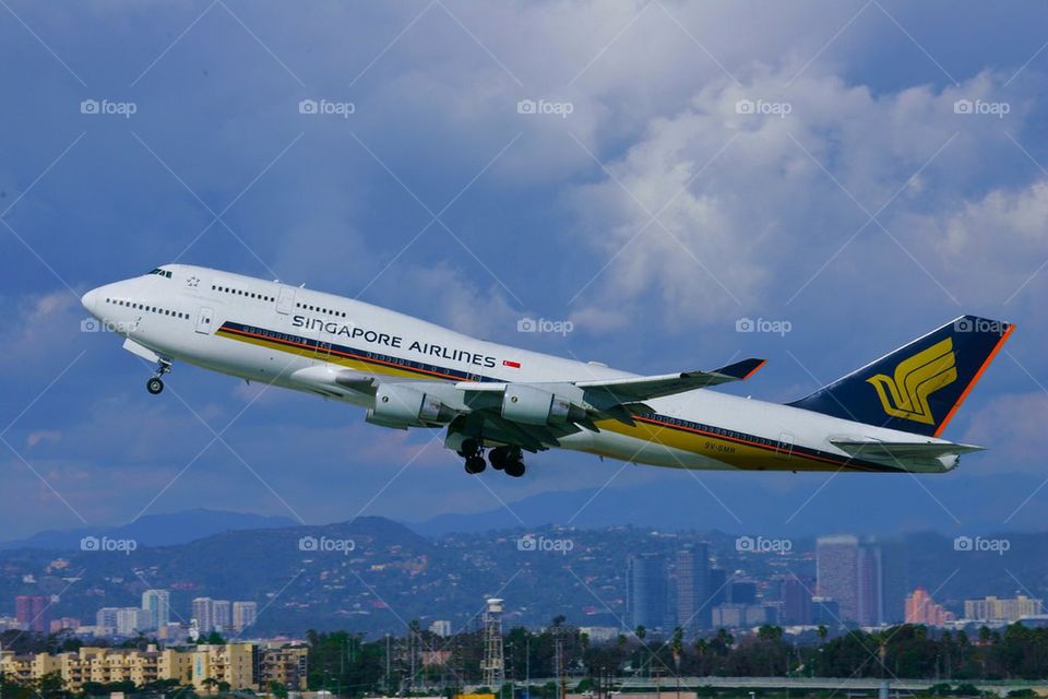 SINGAPORE AIRLINES B747-400 LAX