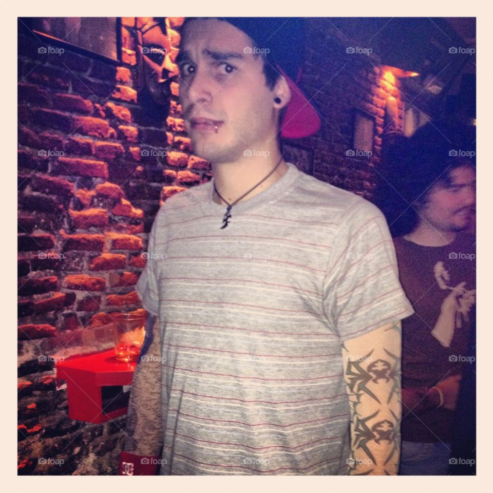 Blink 182 fan. Fan with tattoos