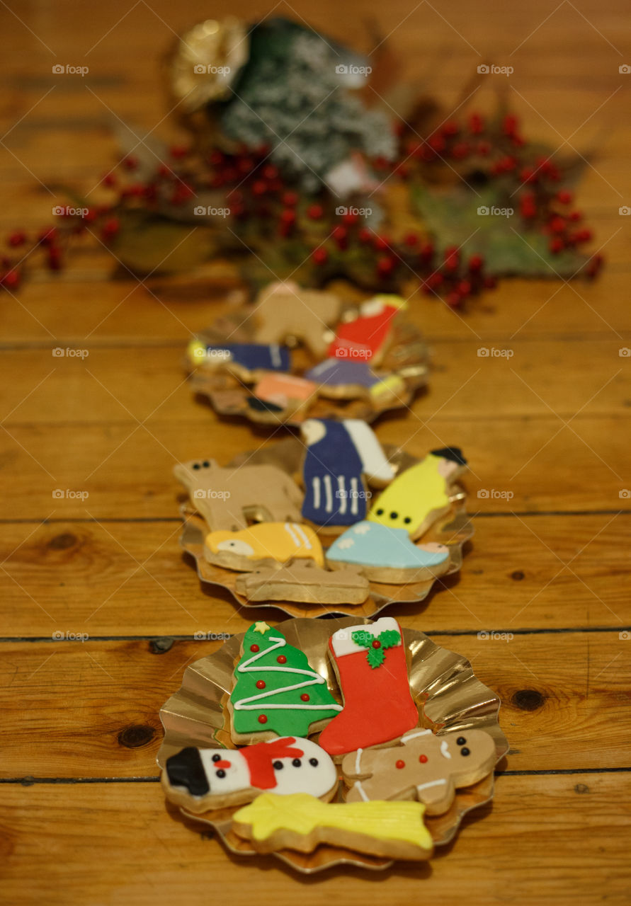 Christmas cookies prepared with children for children