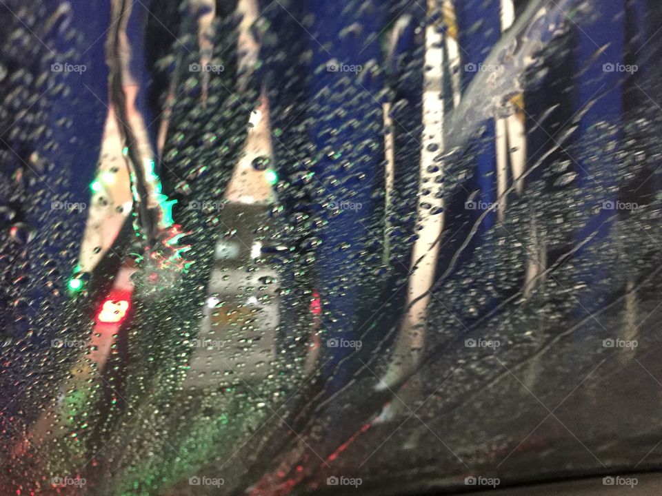 Inside the car wash 