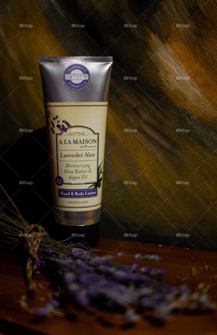 Lavender beauty product 