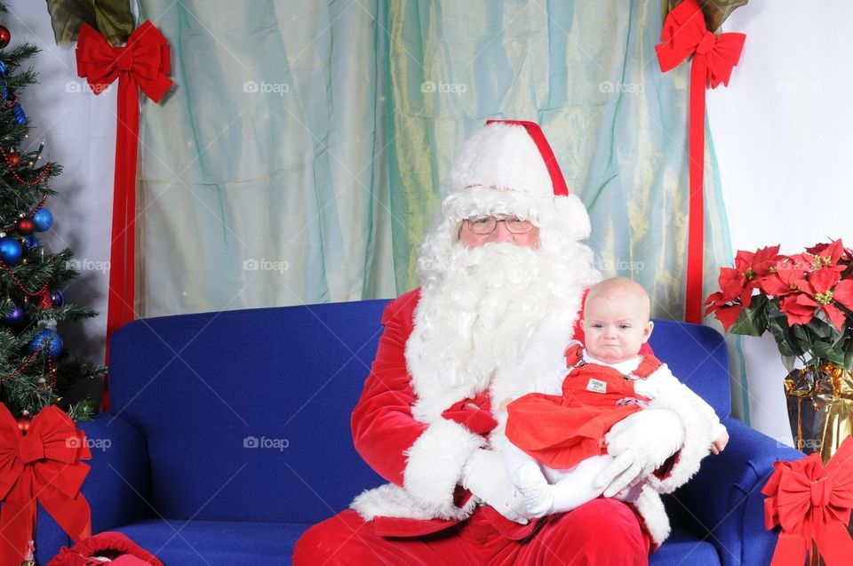 Babies first time meeting Santa! 