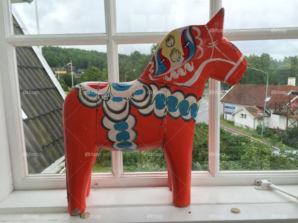 Dalecarlian horse, Sweden . Traditional symbol of Sweden, Dalecarlian horse or, in swedish, Dalahäst, is a carved and painted toy used for children