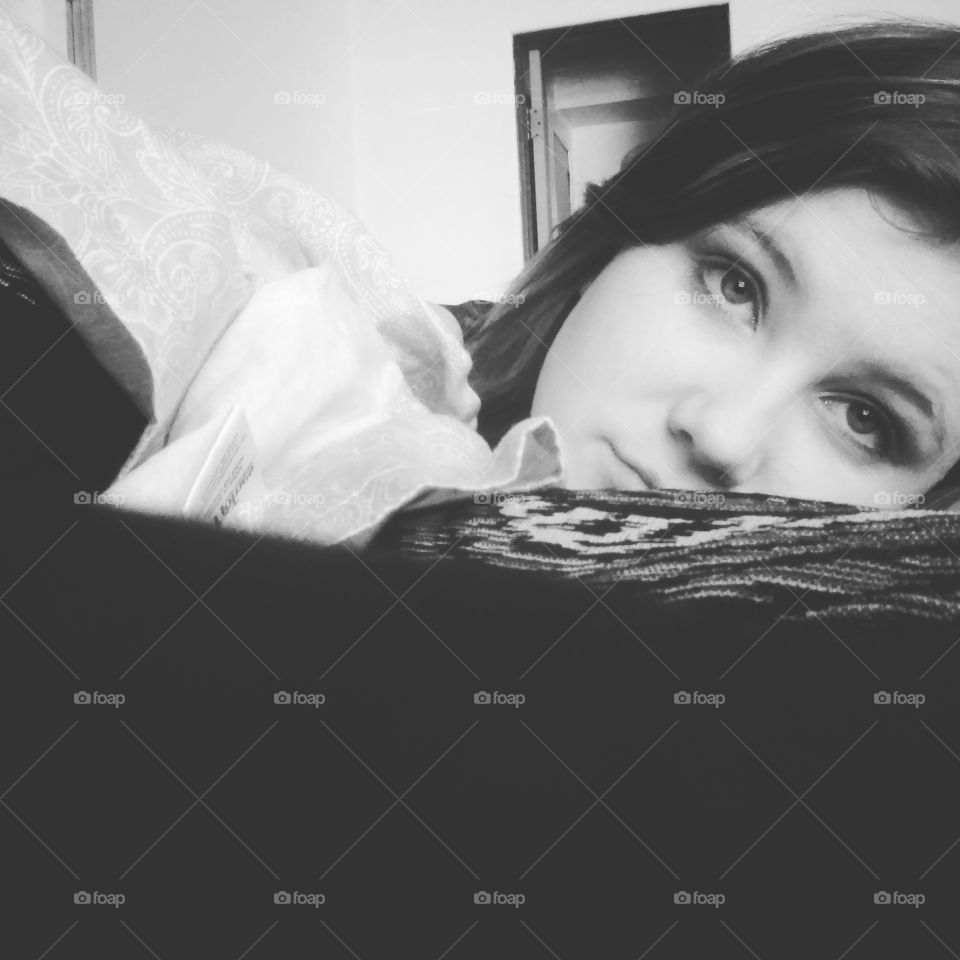 Portrait, Girl, Monochrome, Woman, People