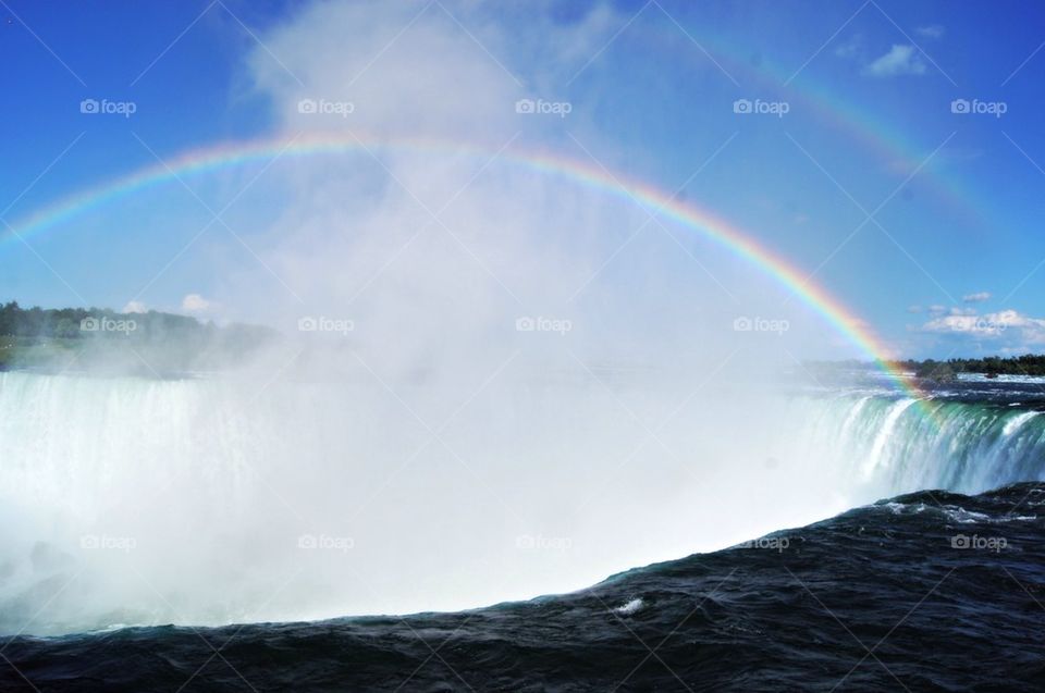 Niagara fall at sunrise