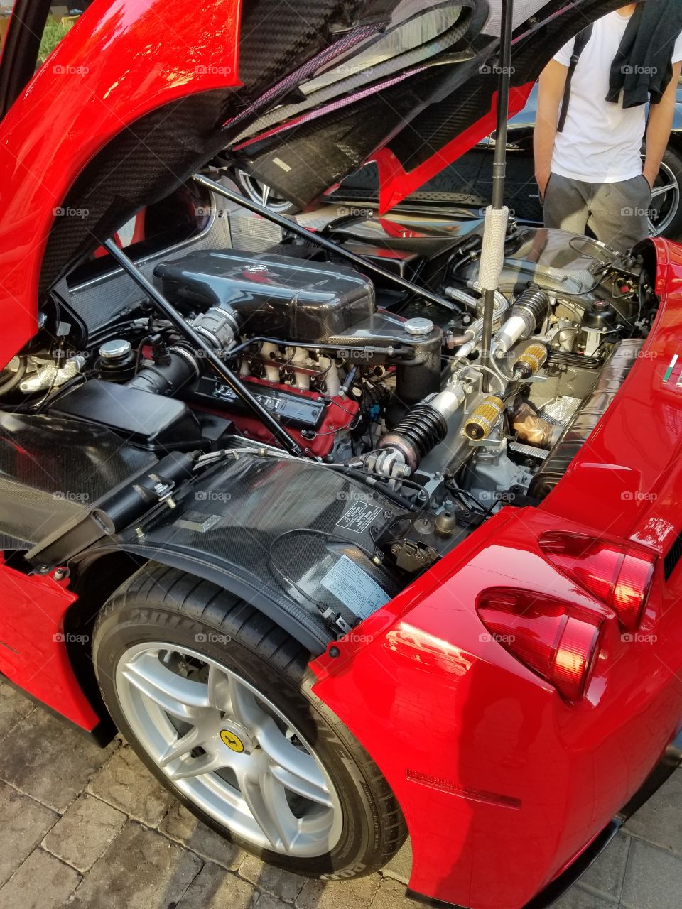 Ferrari engine red