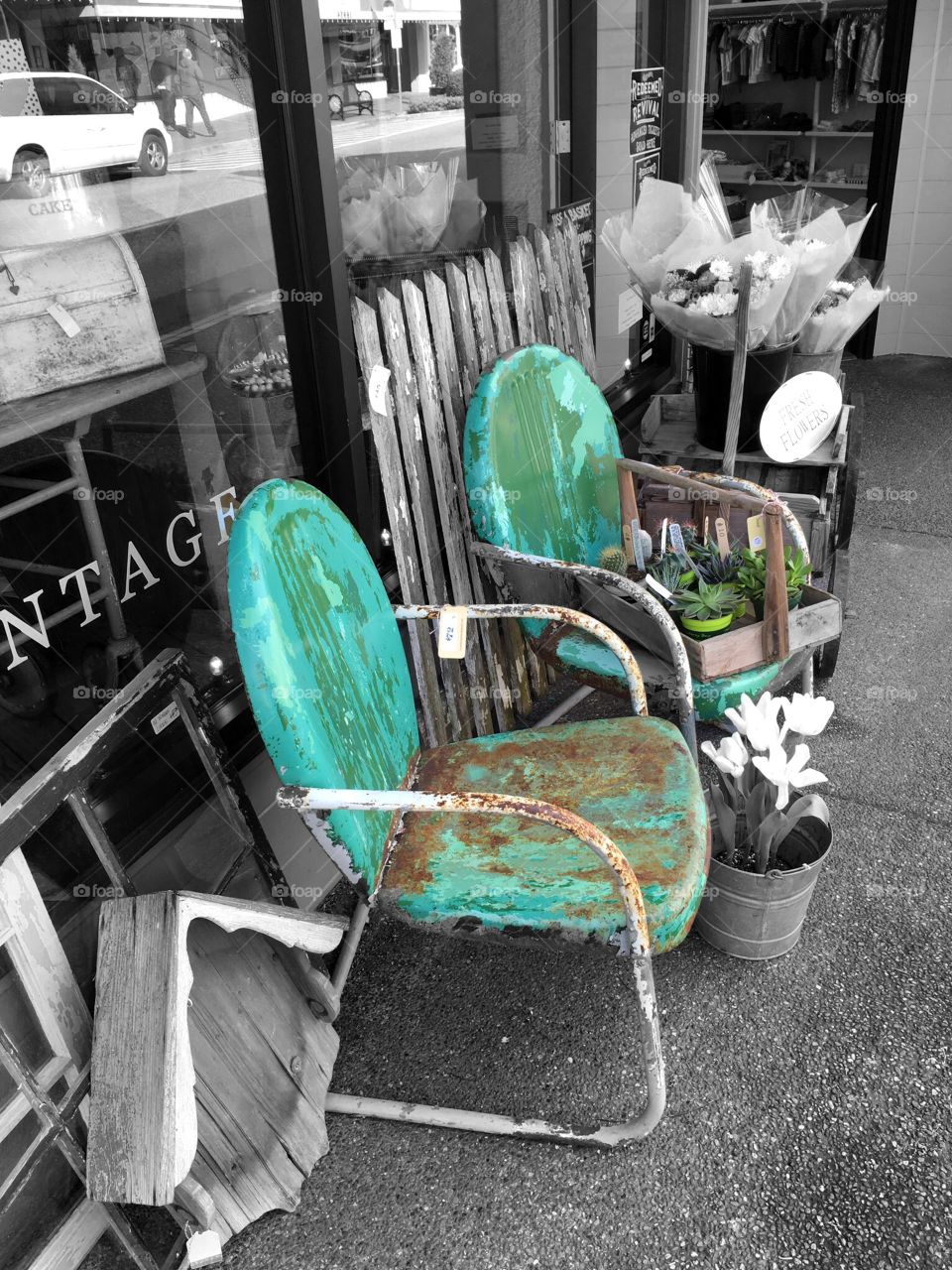 Old Vintage Kitchen Chairs