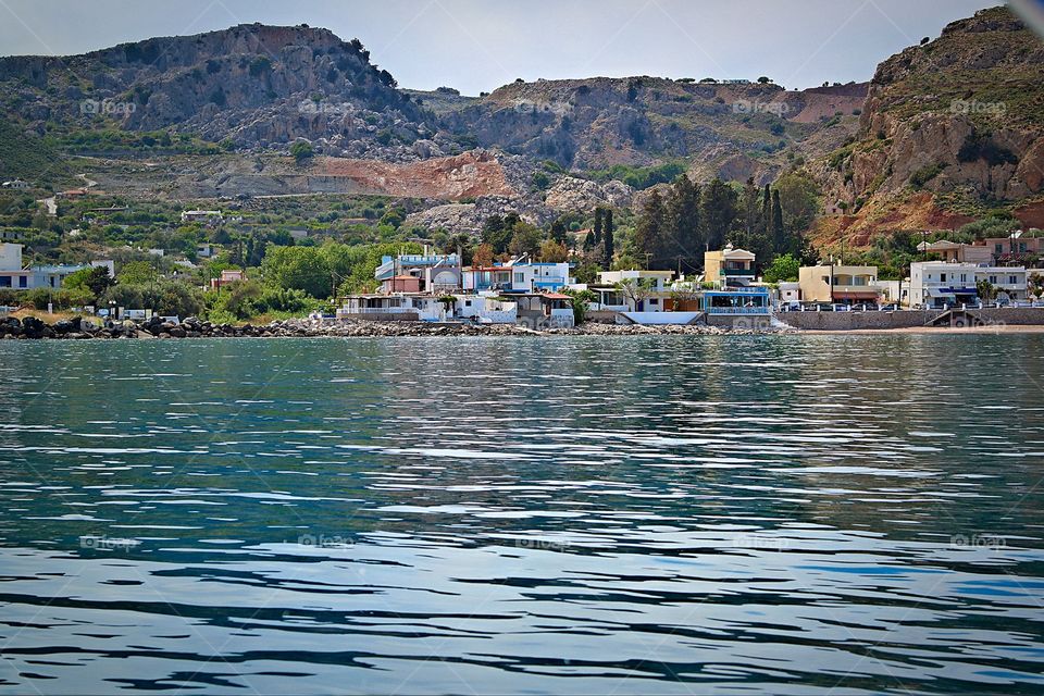 Sailing. Sailing on the waters of Rodos Greece