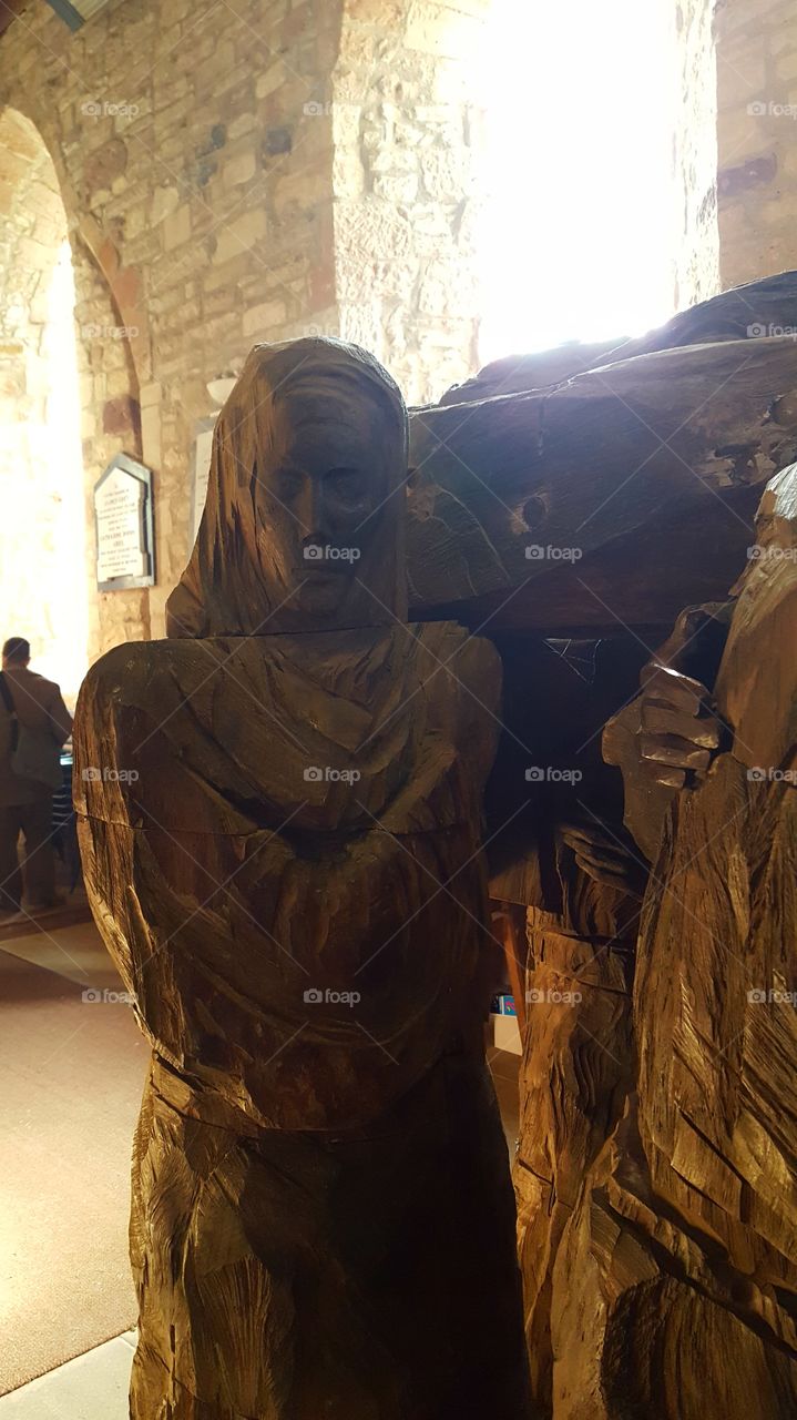 wooden sculpture