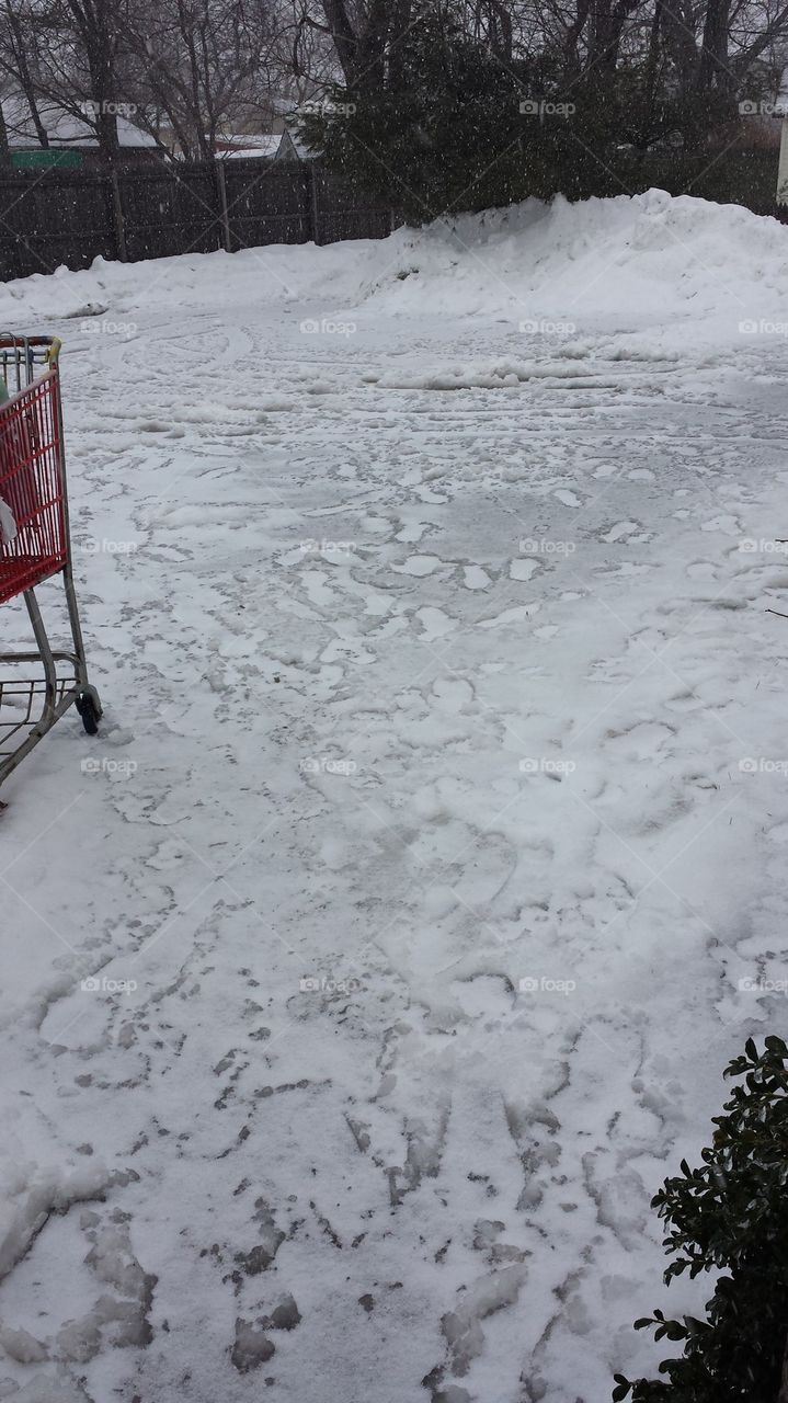 ice in drive way 