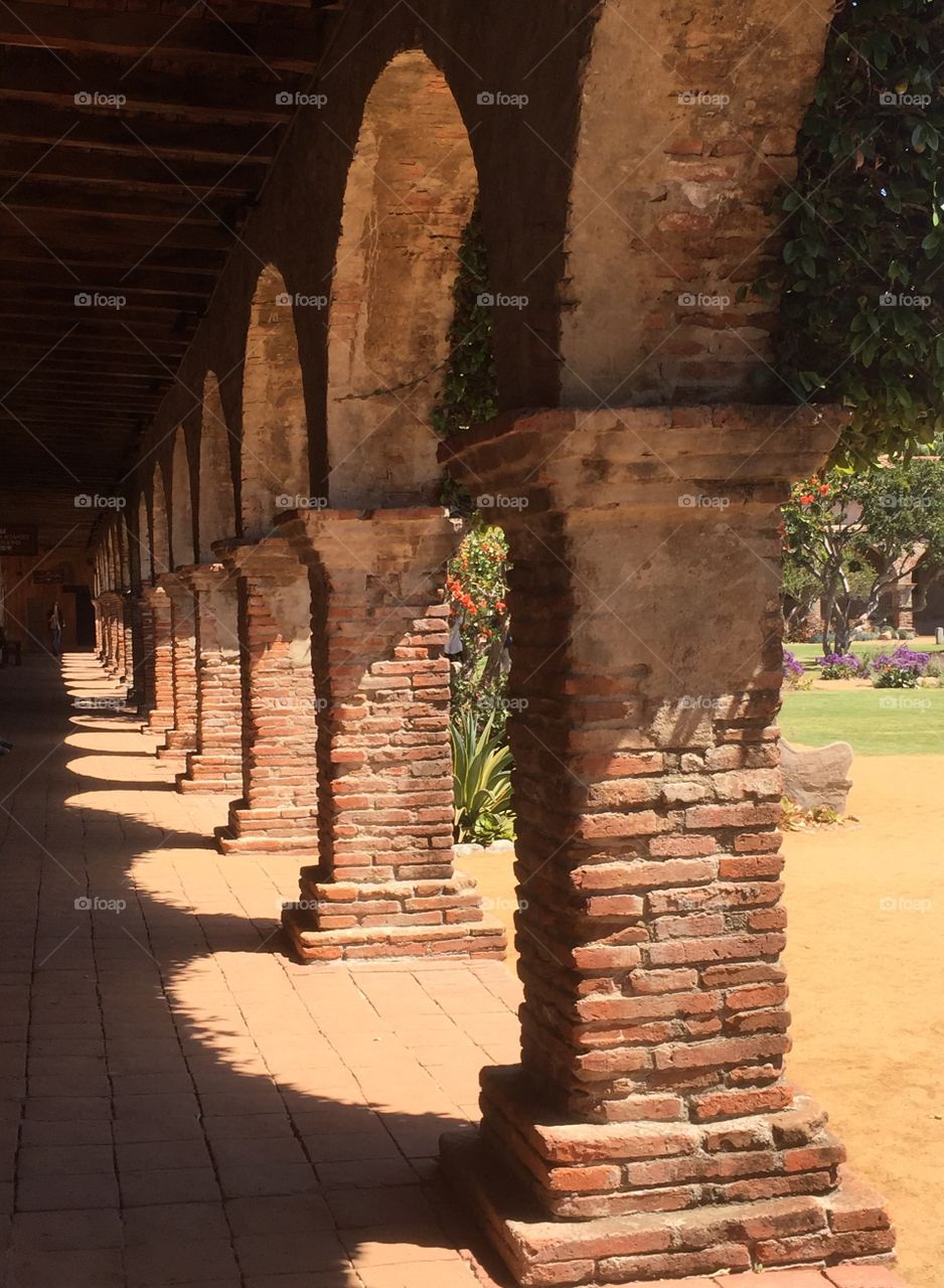 Arches at Mission San Juan Capistrano. Arches at the mission