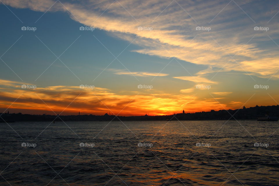 Sunset, Water, Dawn, Evening, Dusk
