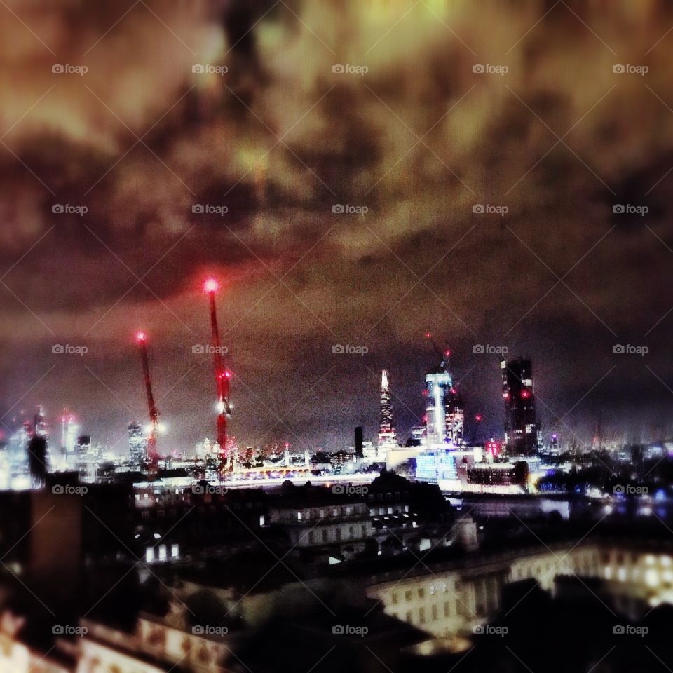 London skyline night