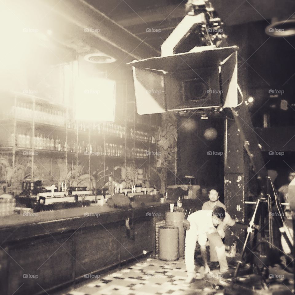 behind the scenes. Shooting music video