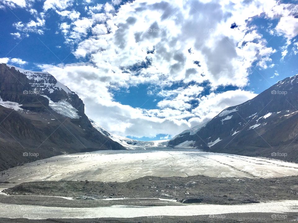 Glacier in Alberta, Canada 