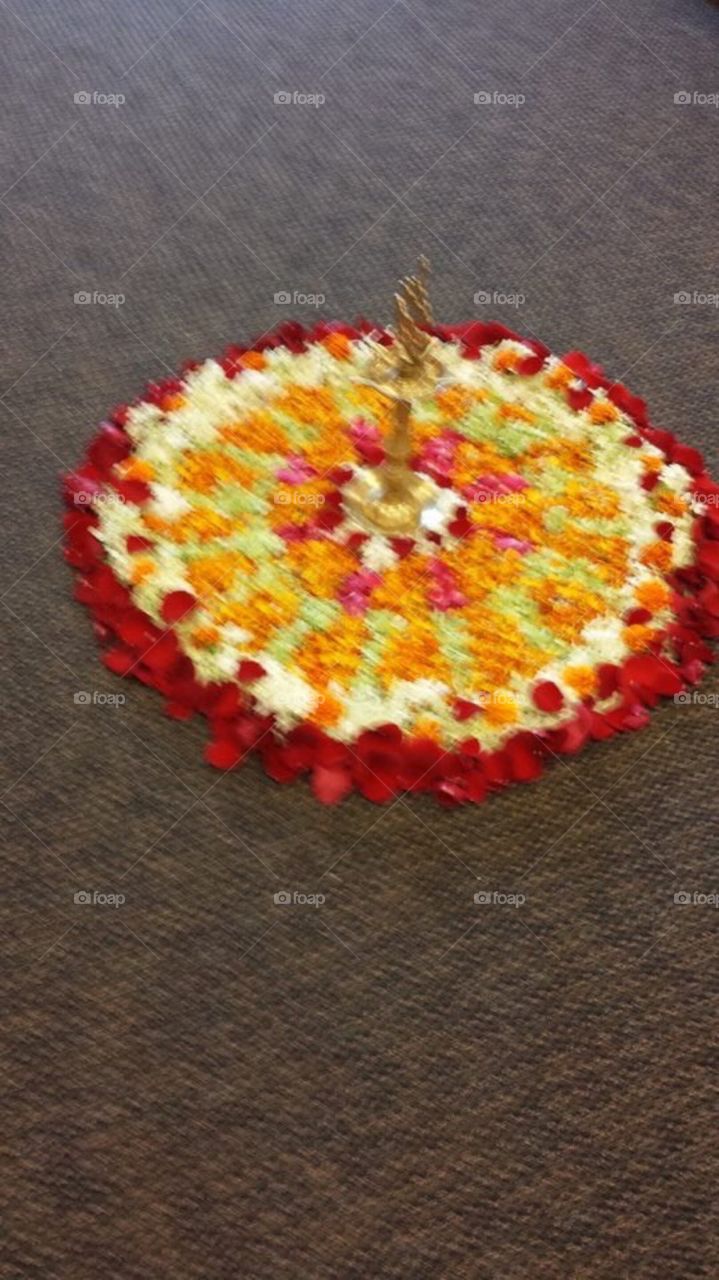Athapuvu- flower decoration for onam celebrations 