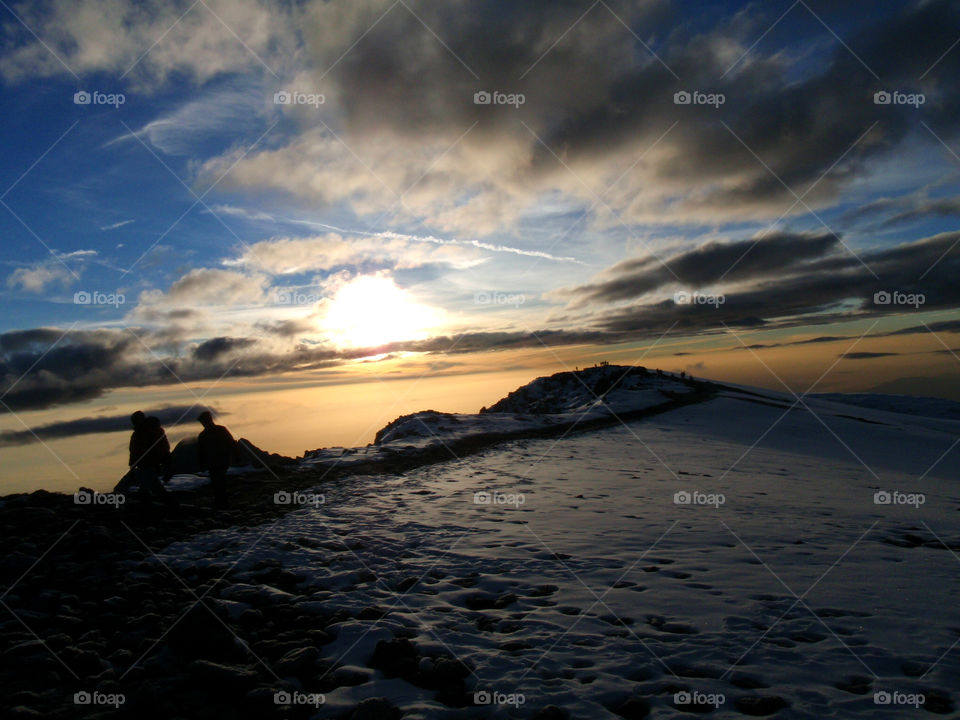 Sunrise atop Mt. Kilimanjaro