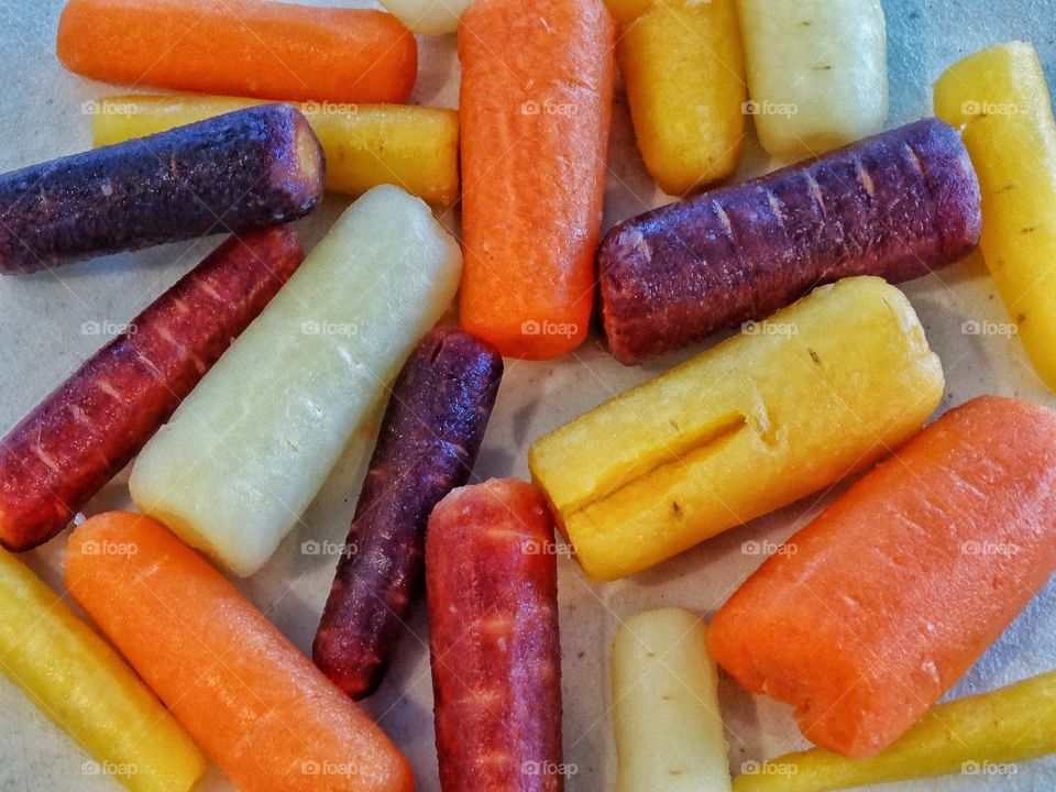 Multicolored Carrots
