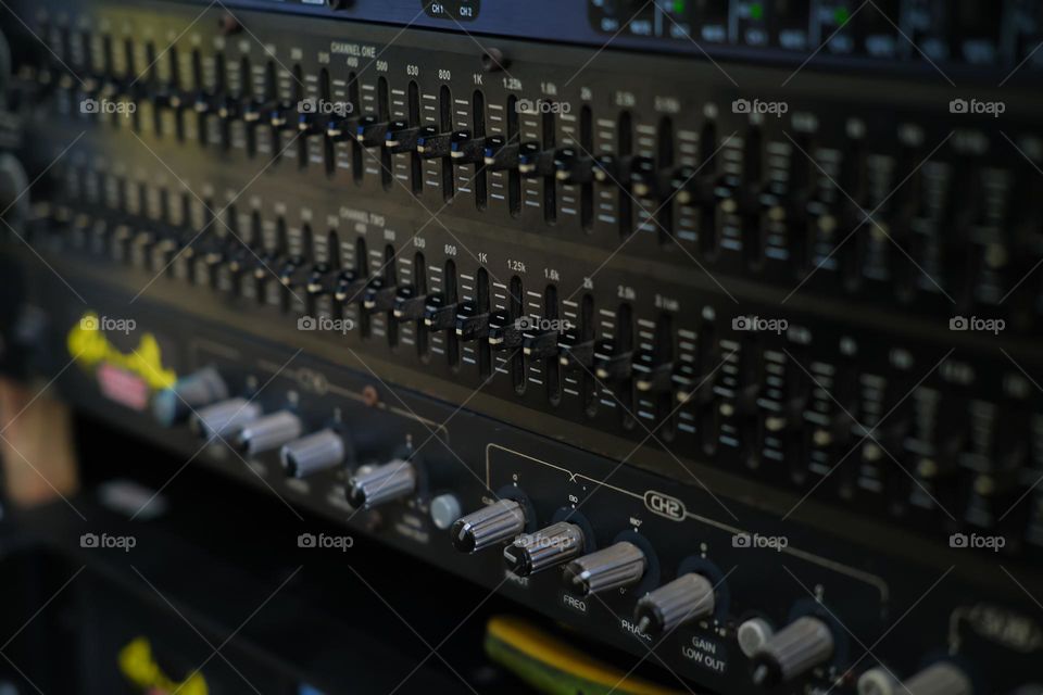 equalizer control, sound system control for music Entertainment