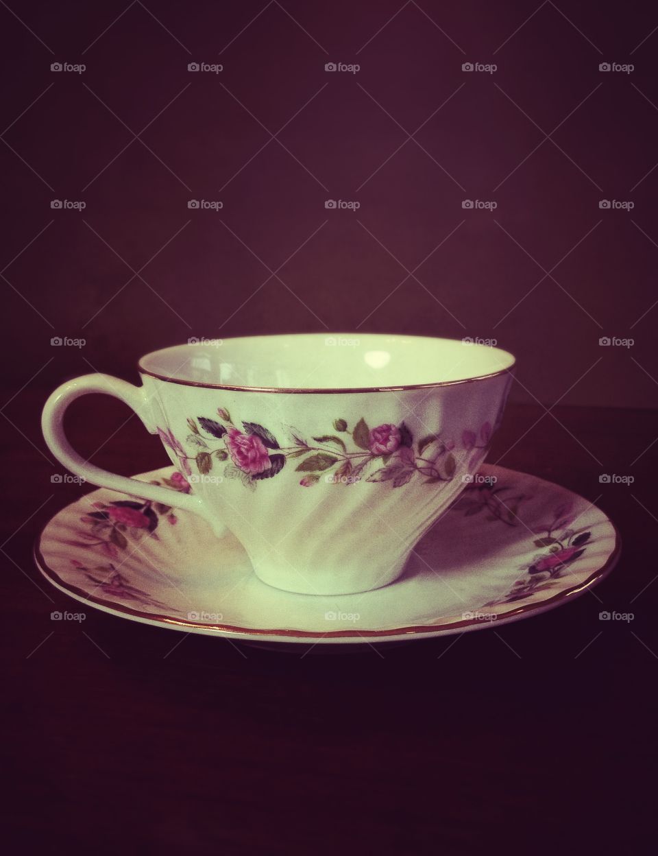 Close-up of tea cup