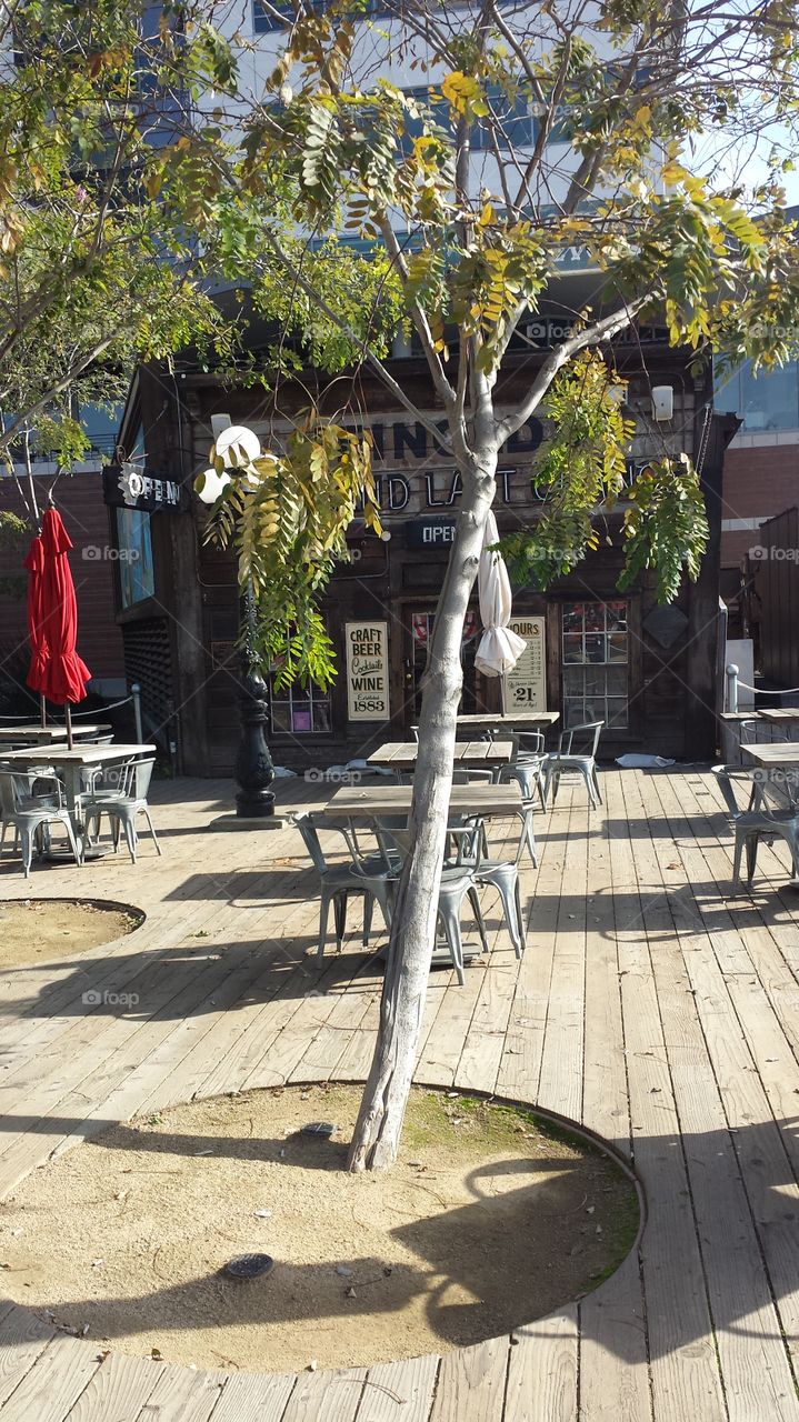 Pub outdoor deck