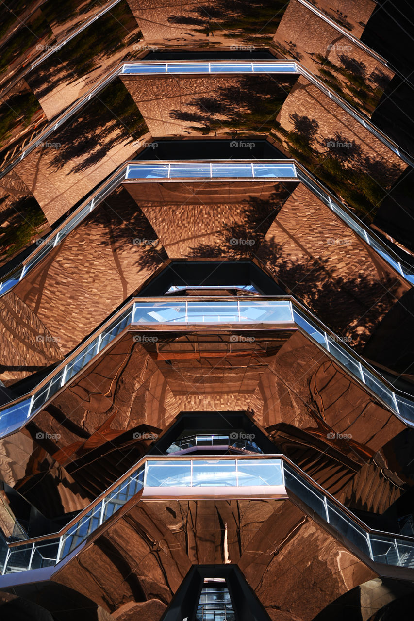 The architectural and mind bending steps at the Equinox hotel plaza in New york city are truly a marvel to see.