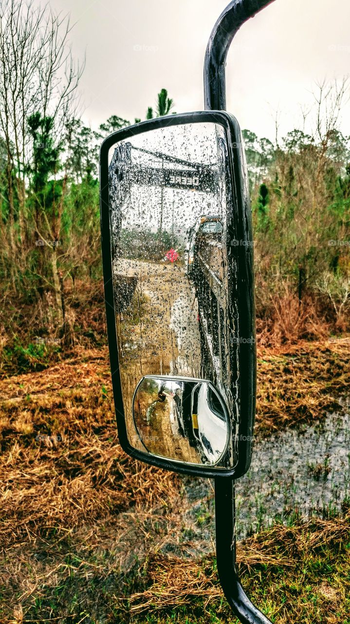 rainy rear view