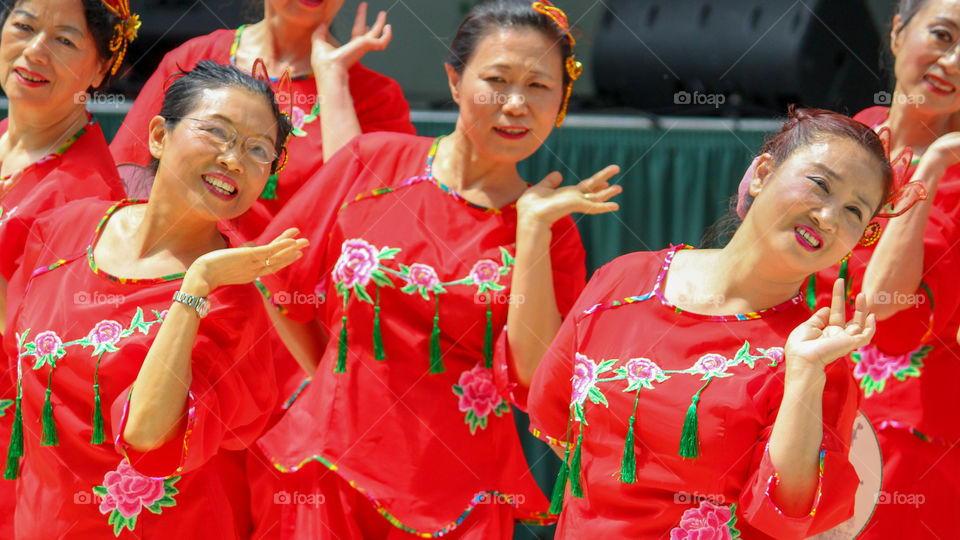 Group of dancers smiling