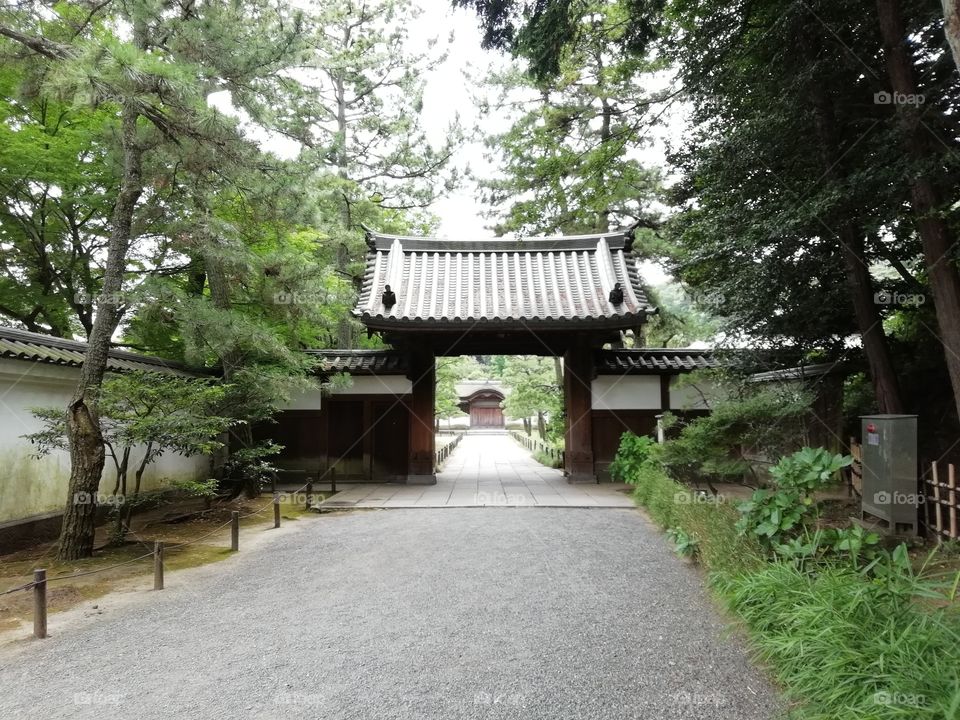 Gomon Gate old ancient in Japan more than 100 years