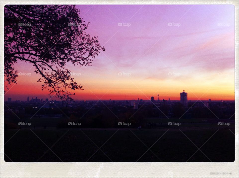 London's sunset