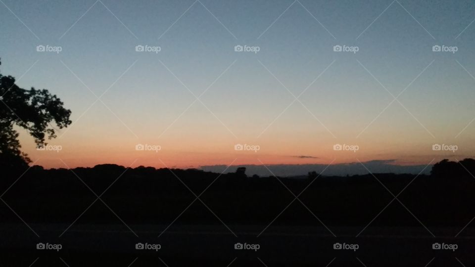 Sunset, Dawn, Fog, Landscape, Sky