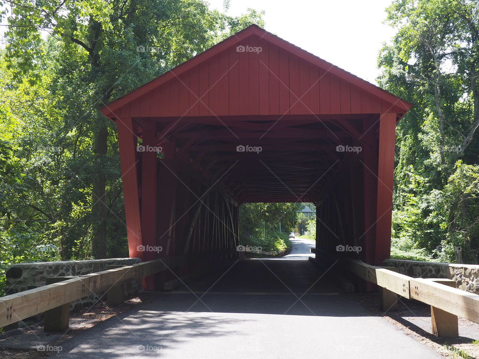 One of three covered bridges in Maryland.