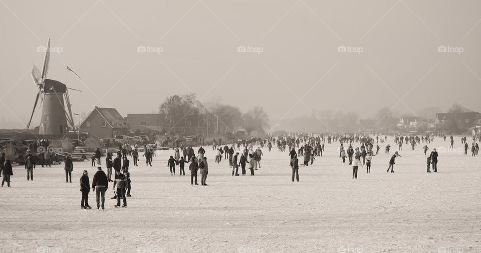 Dutch winter landscape