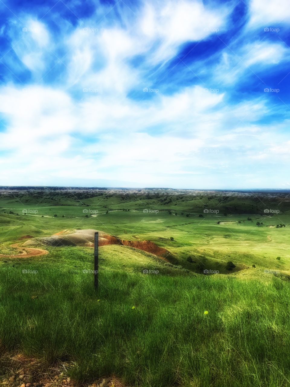 You can see for miles on the prairie in South Dakota