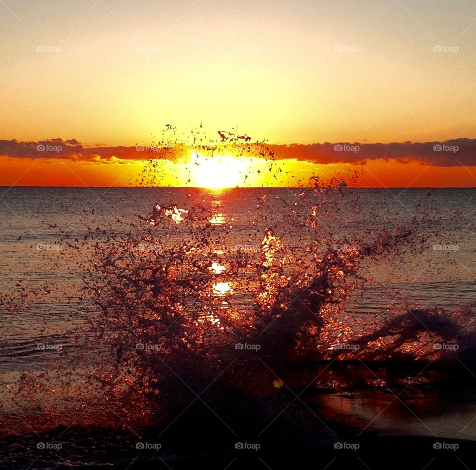 Brilliant sunrise at Oceanridge FL