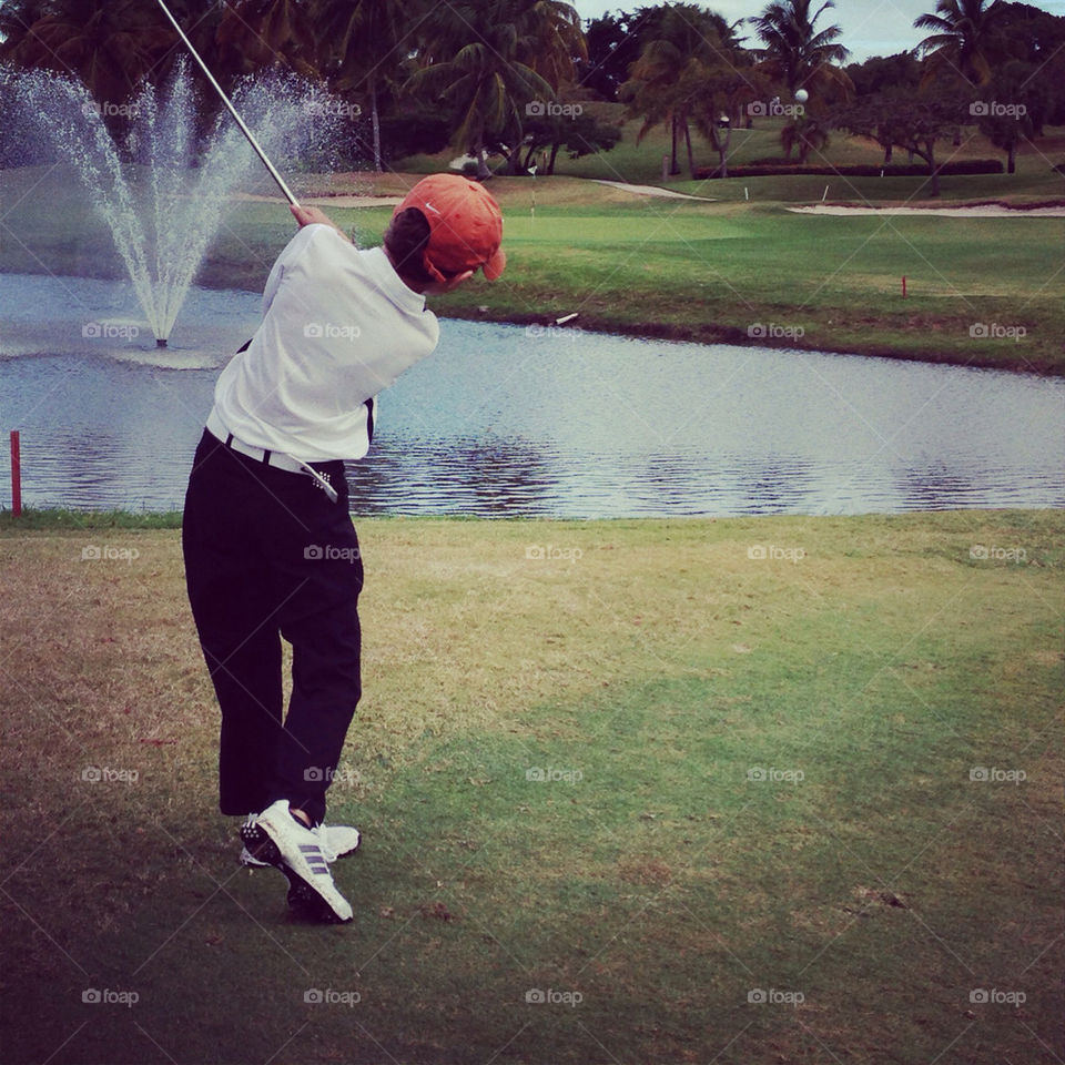 Perfect junior golf swing
