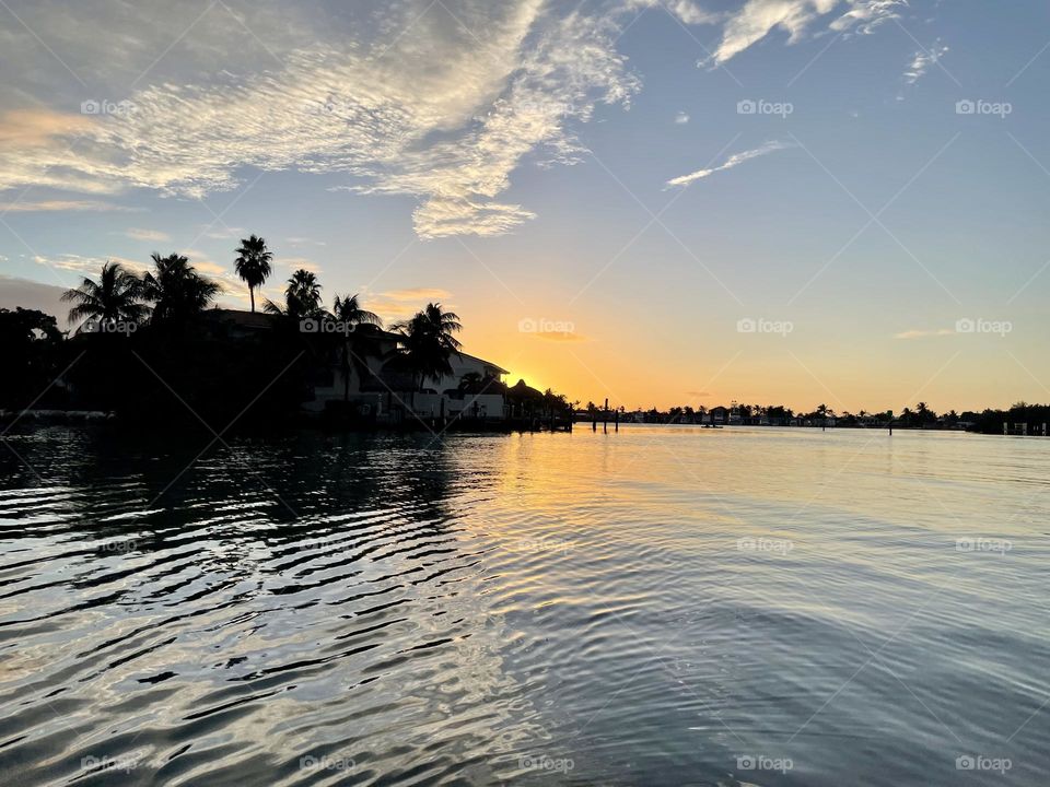 Kayaking Florida keys sunset