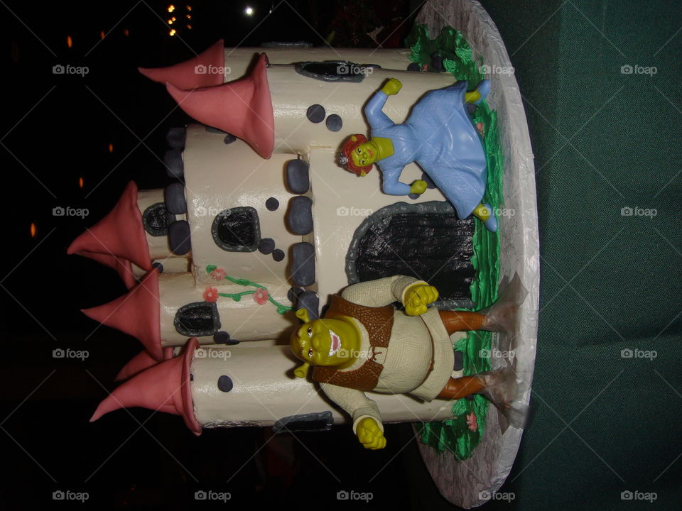 Shrek and Fiona cake. Shrek and Fiona cake