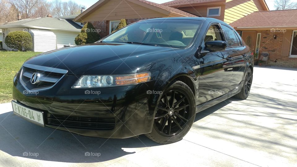 Acura TL black on Black. my acura tl with new rims making this black on black.