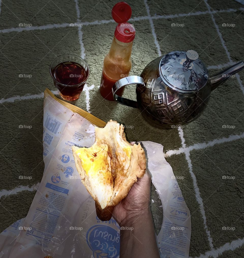 Delicious sandwiches with eggs 🍳