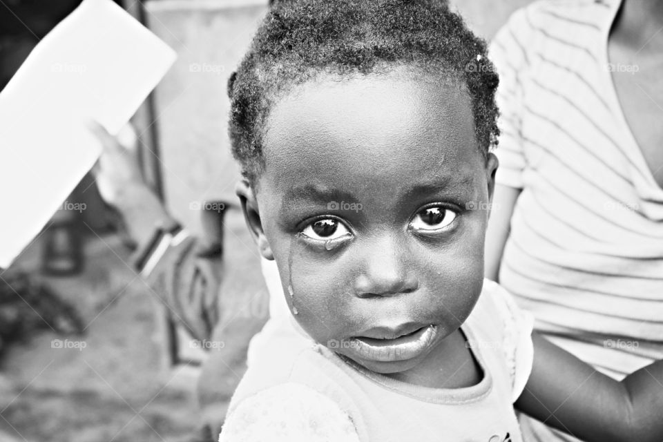 Tears . His little cried all day long. For what? I'll never know. 