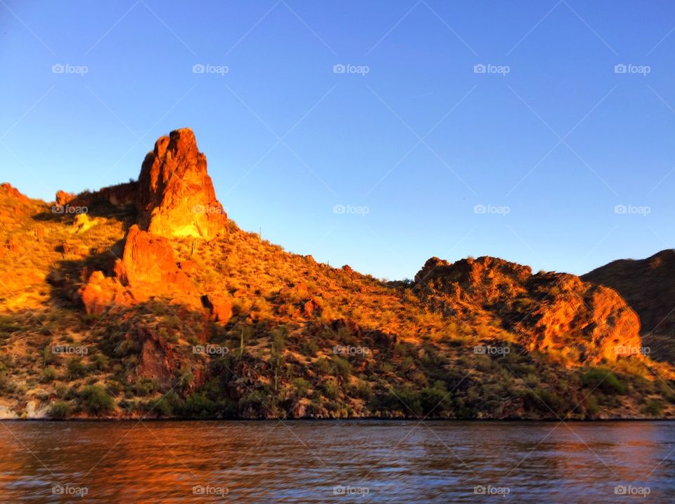 Water, No Person, Travel, Landscape, Sunset