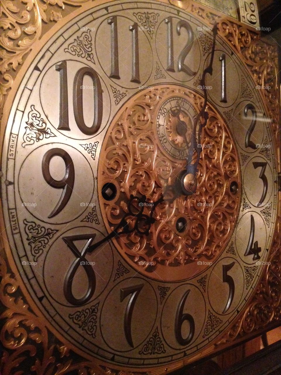 Time. Grandfather clock