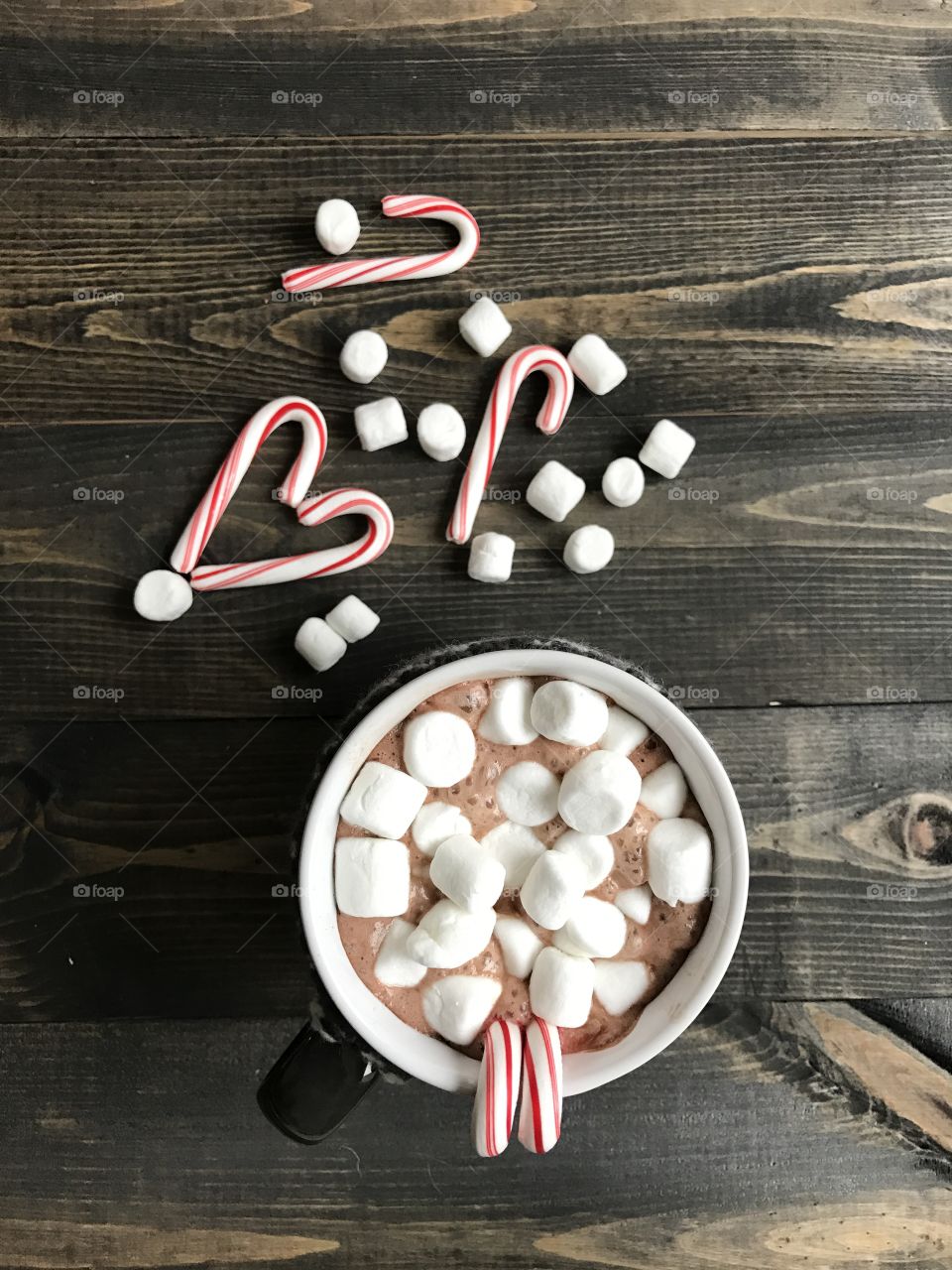 Marshmallows in hot chocolate